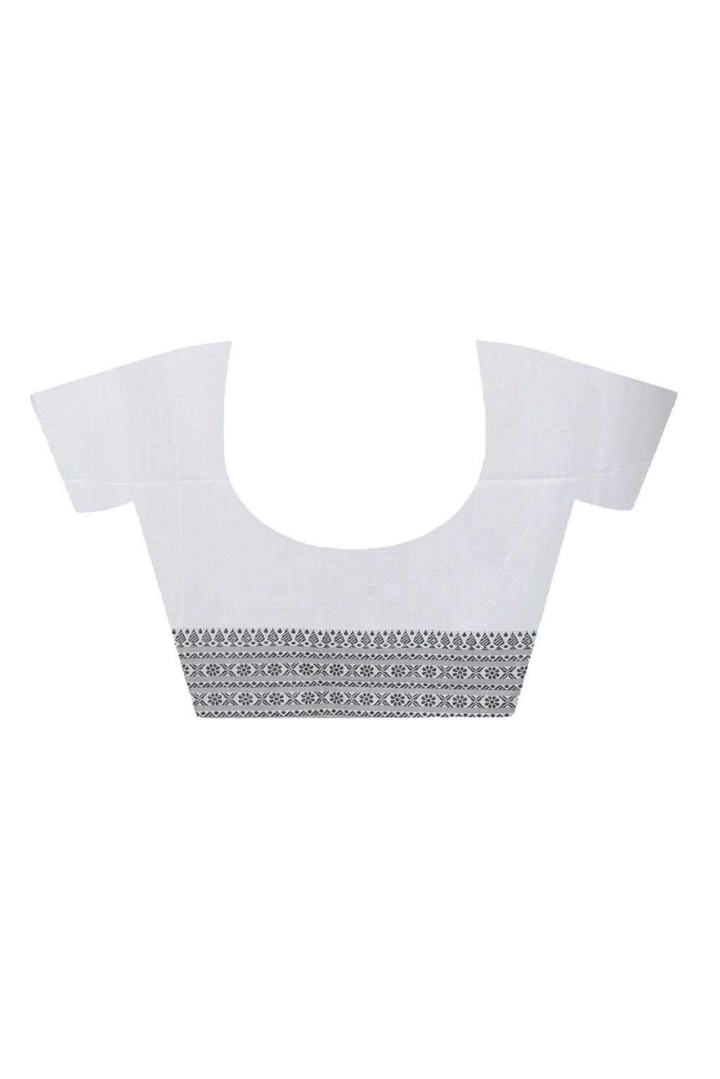 Black White Pure Cotton Begompuri_Hand Hand Loom Saree (1290)